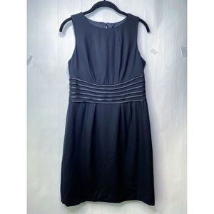 Banana Republic Black Lined Dress with Waist Detail